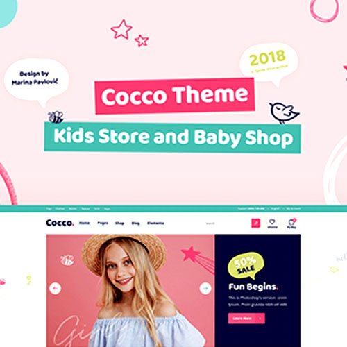 Cocco | Kids Store and Baby Shop Wordpress Theme
