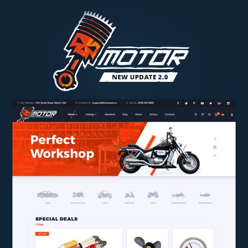 Motor | Vehicles Parts Accessories Theme