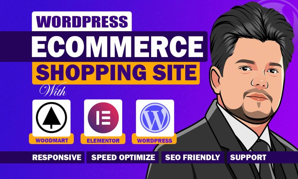 wordpress ecommerce website with woodmart theme