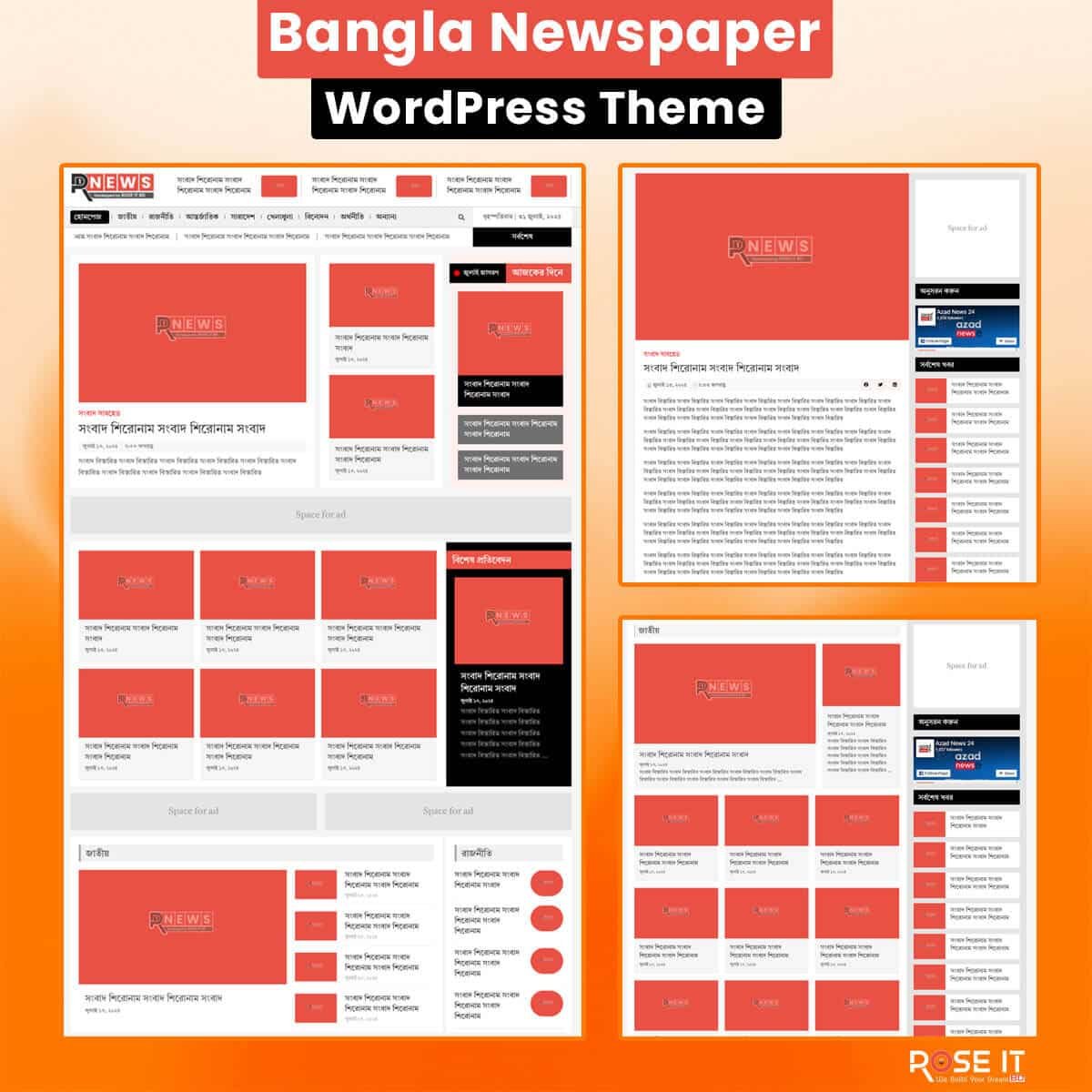 Bangla Newspaper WordPress Theme