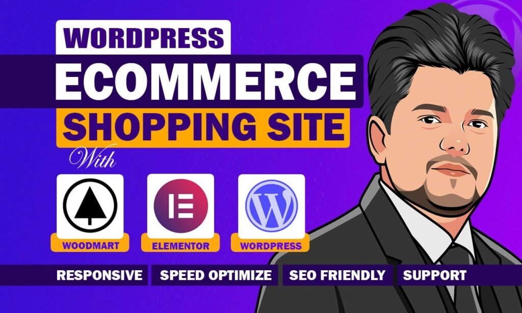 wordpress ecommerce website with woodmart theme 1